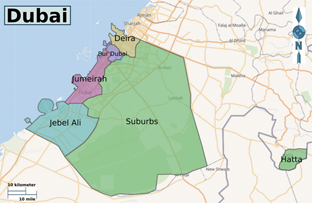 dubai map